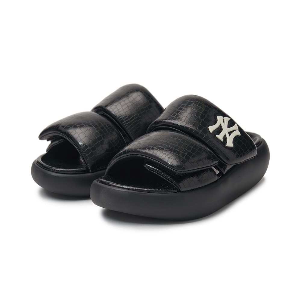 Dép MLB Korea Base Slide Lux New York Yankees Black