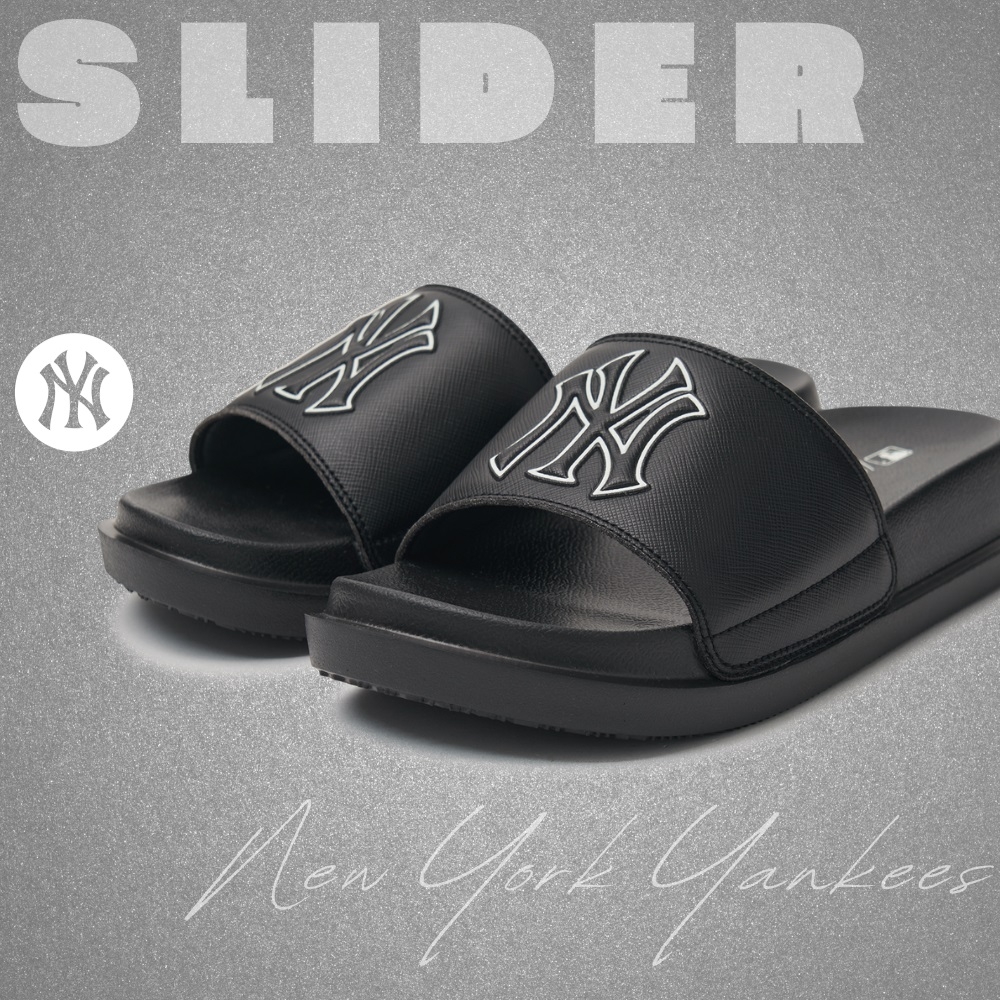 Dép MLB Korea Chunky Mound Basic New York Yankees Black