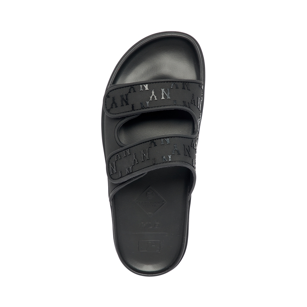 Dép MLB Chunky Bouncer Two Strap New York Yankees Black