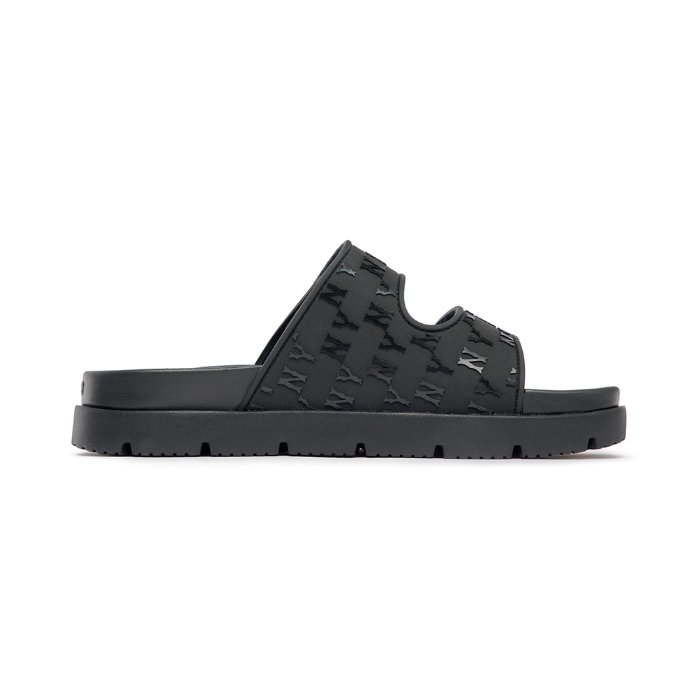 Dép MLB Chunky Bouncer Two Strap New York Yankees Black