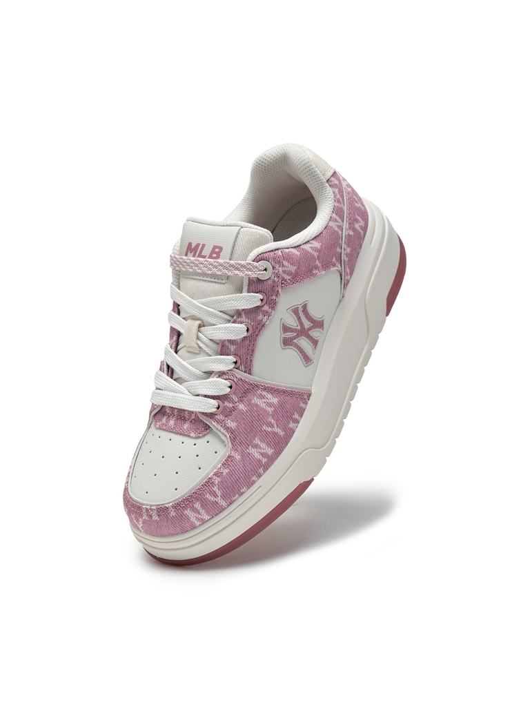 Giày MLB Chunky Liner Denim Mono SL New York Yankees Pink