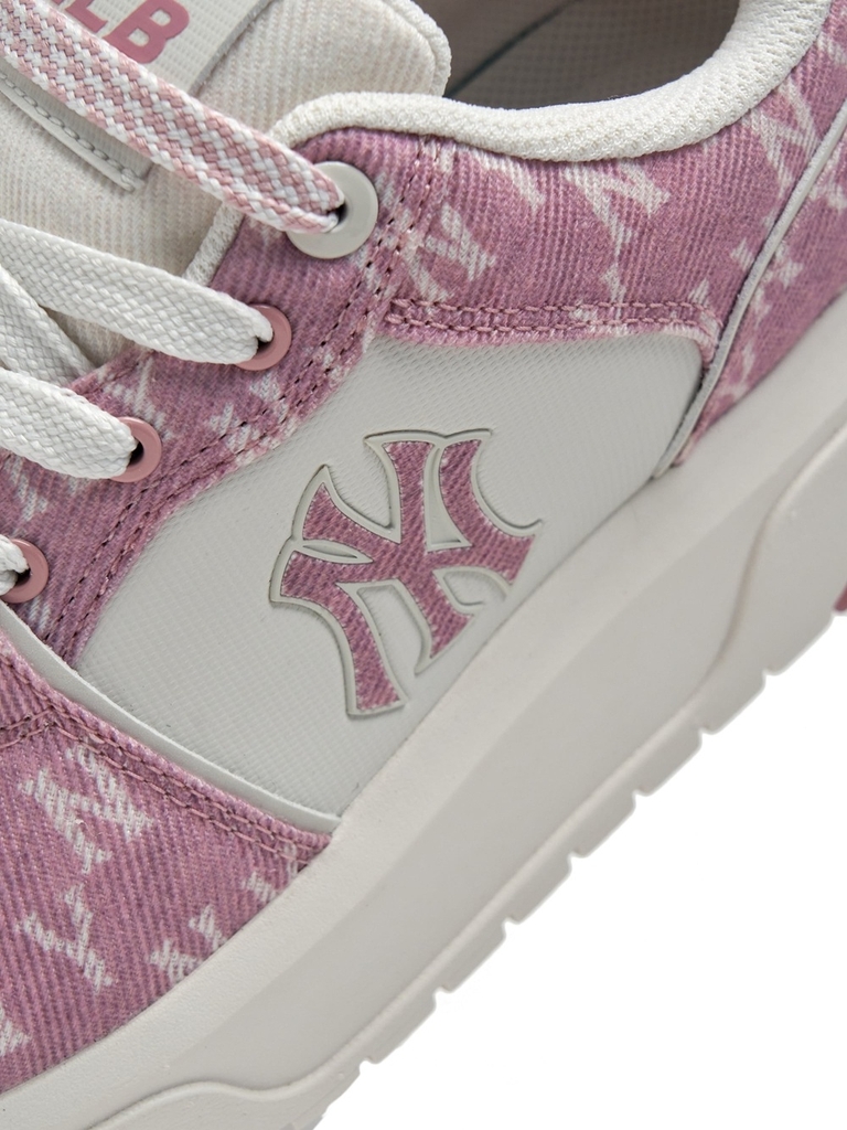 Giày MLB Chunky Liner Denim Mono SL New York Yankees Pink