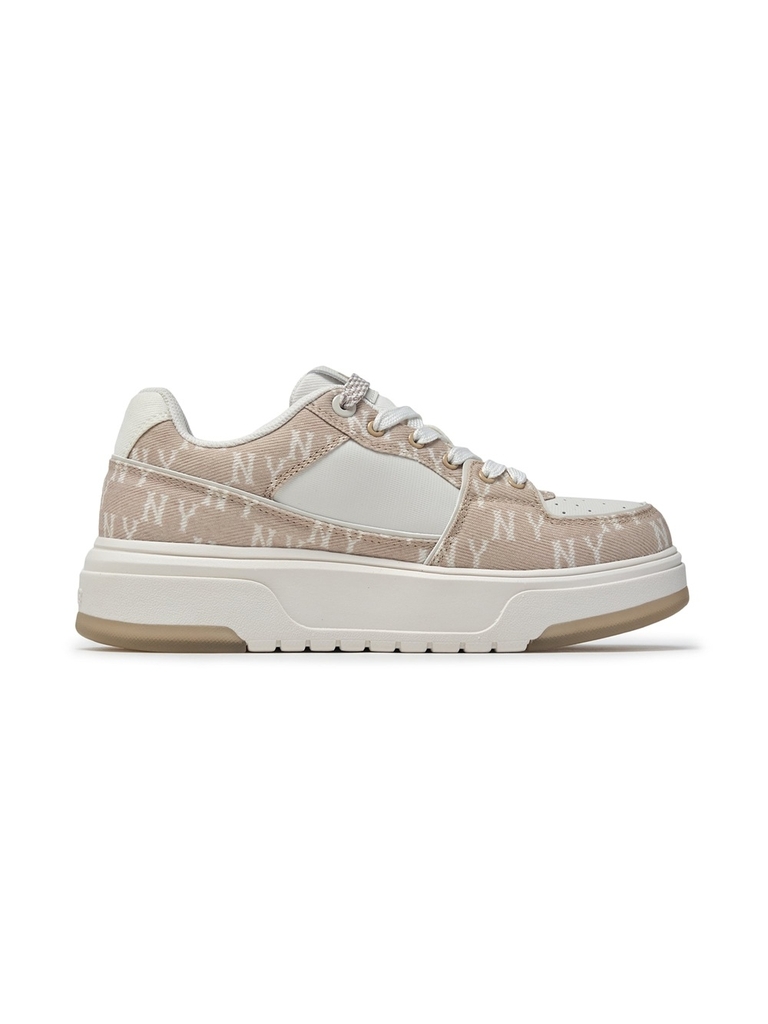 Giày MLB Chunky Liner Denim Mono SL New York Yankees Cream