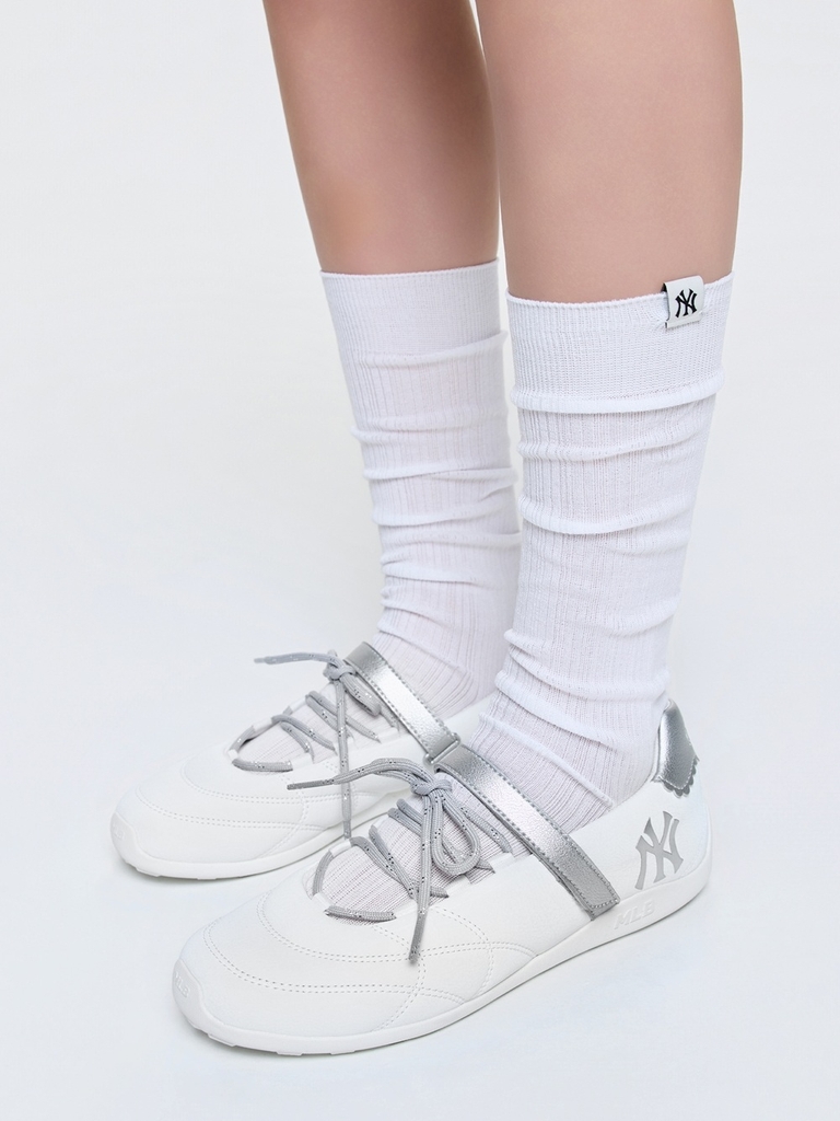 Giày MLB Slick Mary Jane New York Yankees White