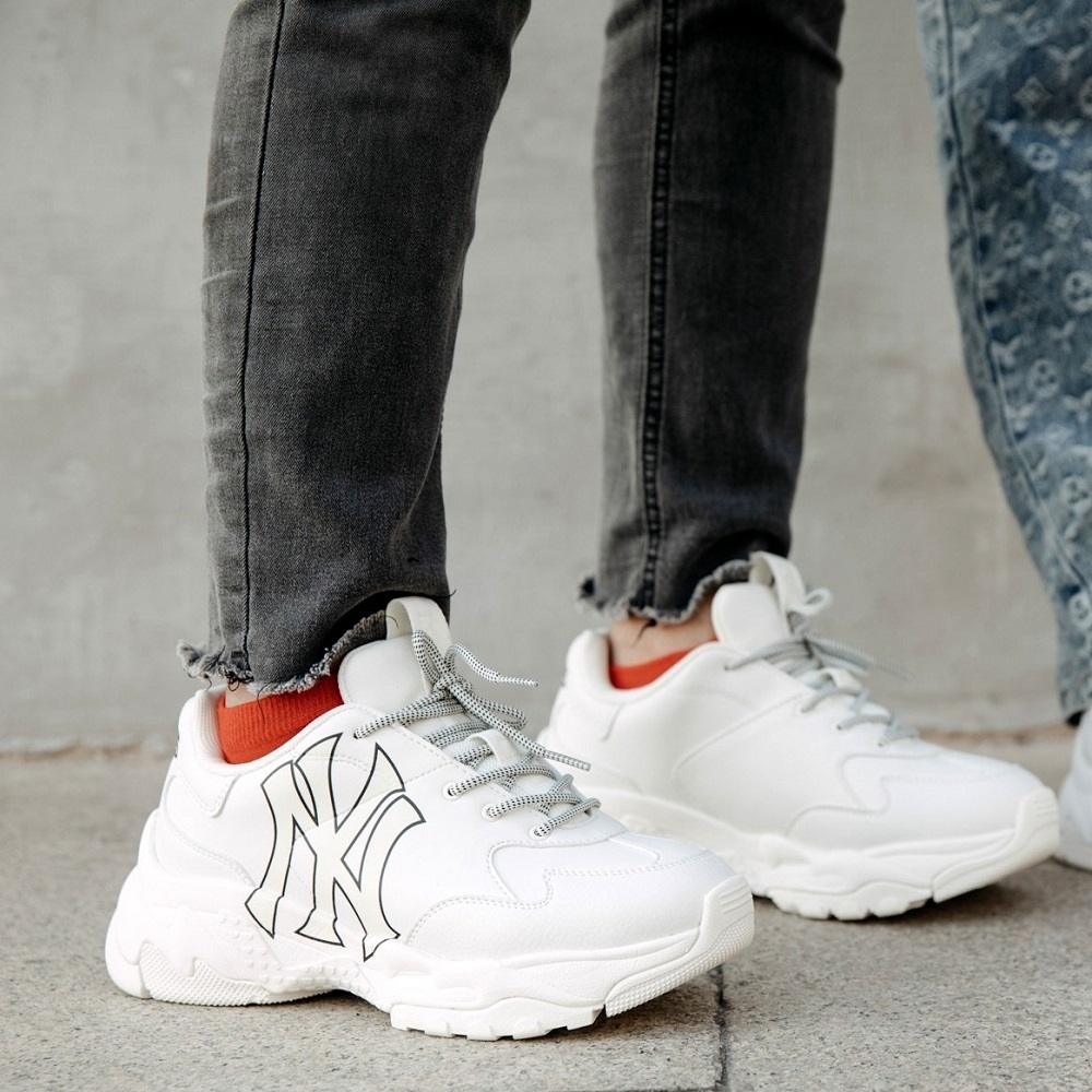 Giày MLB BigBall Chunky A New York Yankees Ivory 2021