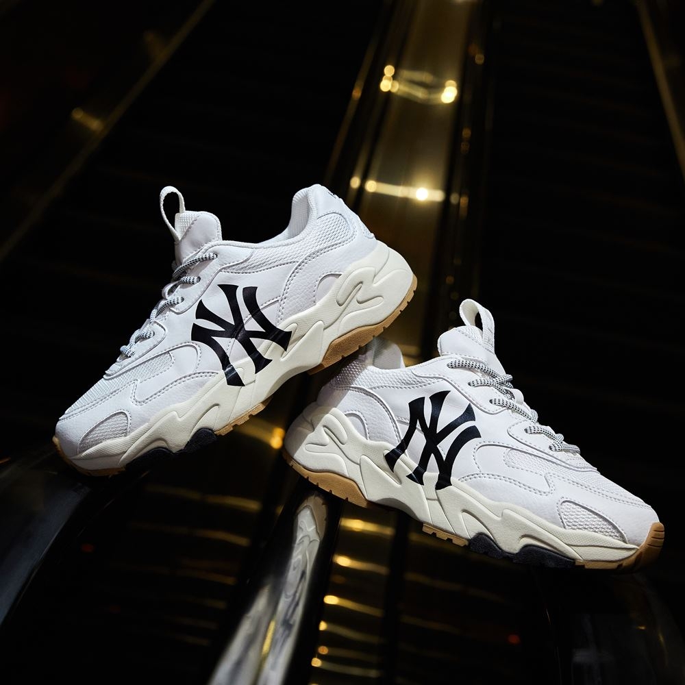 Giày MLB BigBall Chunky Lite New York Yankees White