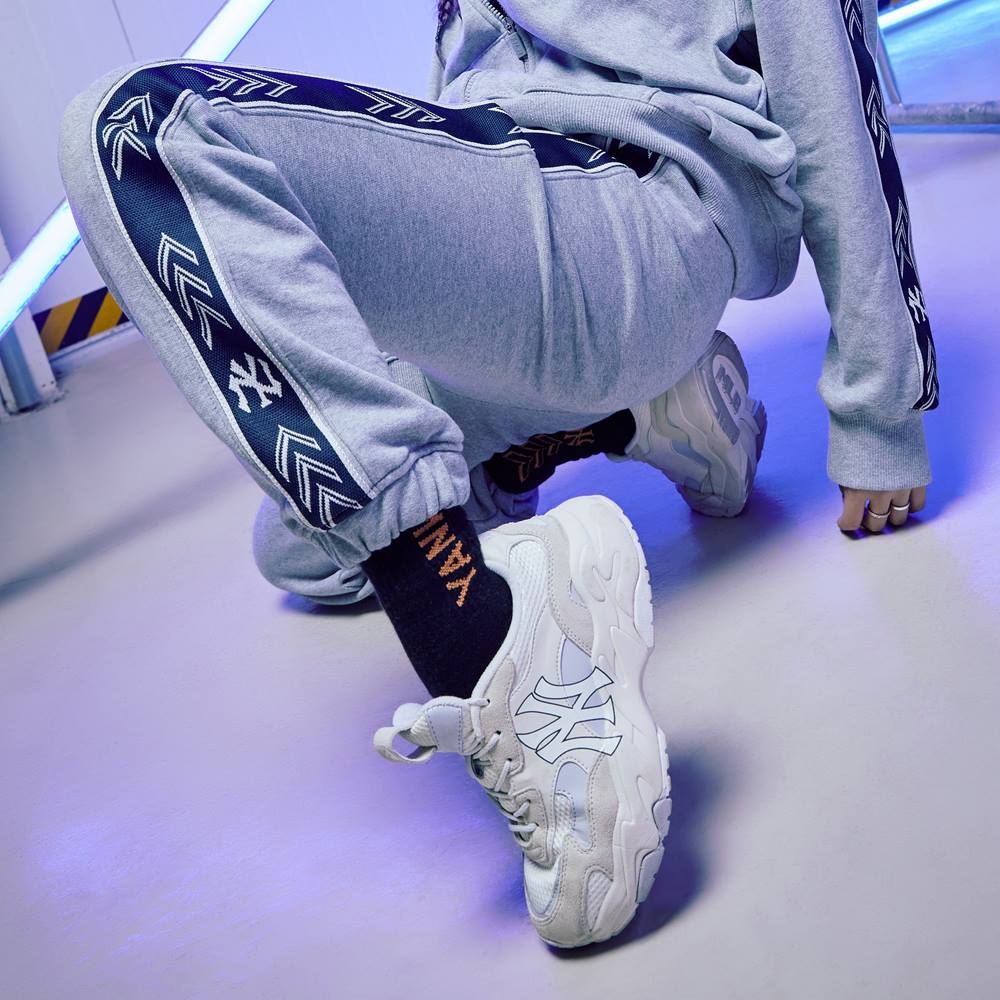 Giày MLB BigBall Chunky Lite SD New York Yankees Cream