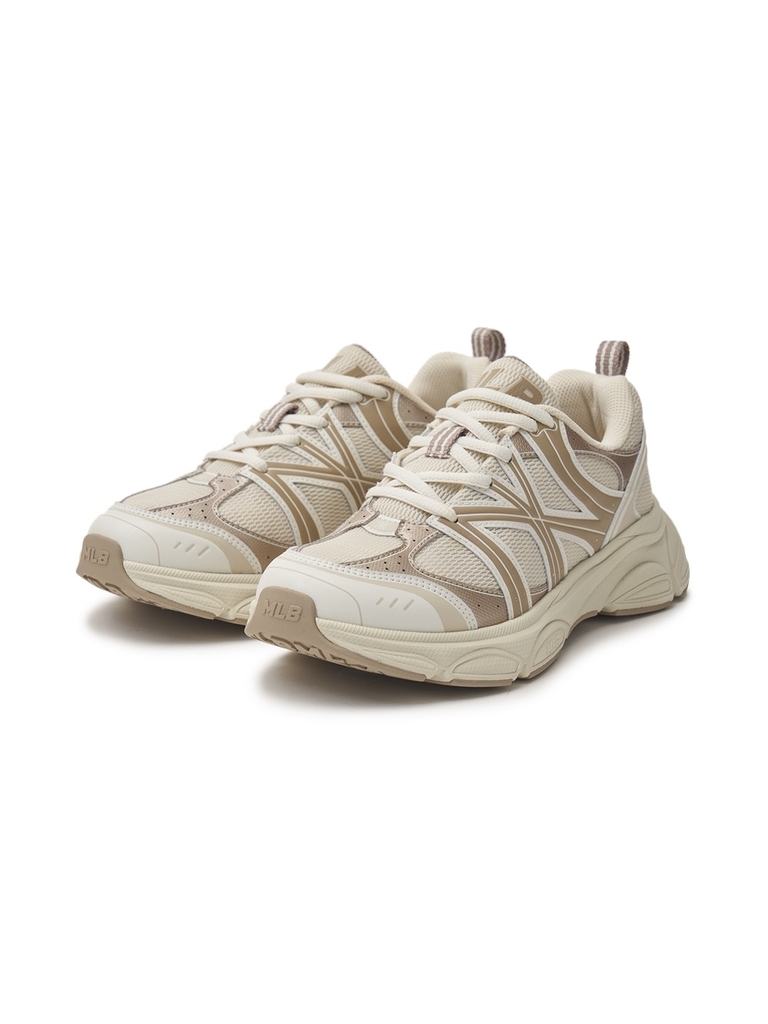 Giày MLB Korea Ace Runner V2 New York Yankees Beige