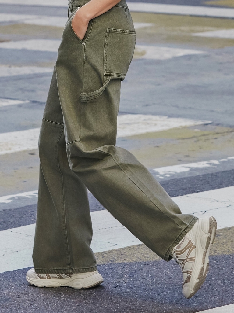 Giày MLB Korea Ace Runner V2 New York Yankees Beige