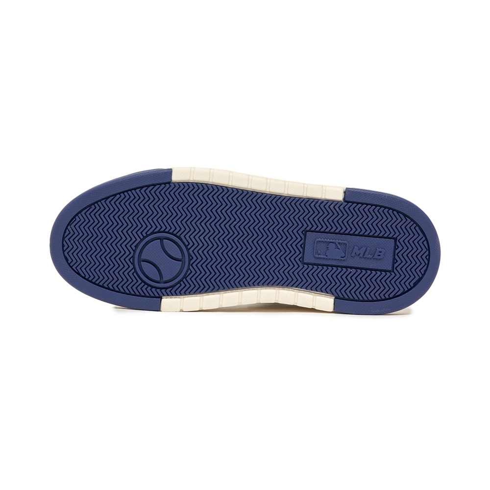 Giày MLB Cổ Cao Korea Chunky Liner Mid Classic Monogram Boston Red Sox L.Beige