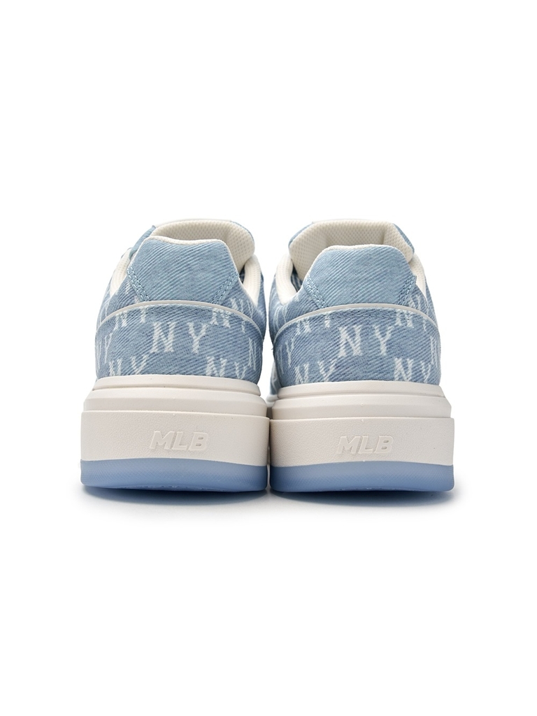 Giày MLB Korea Chunky Liner Denim Mono SL New York Yankees Blue
