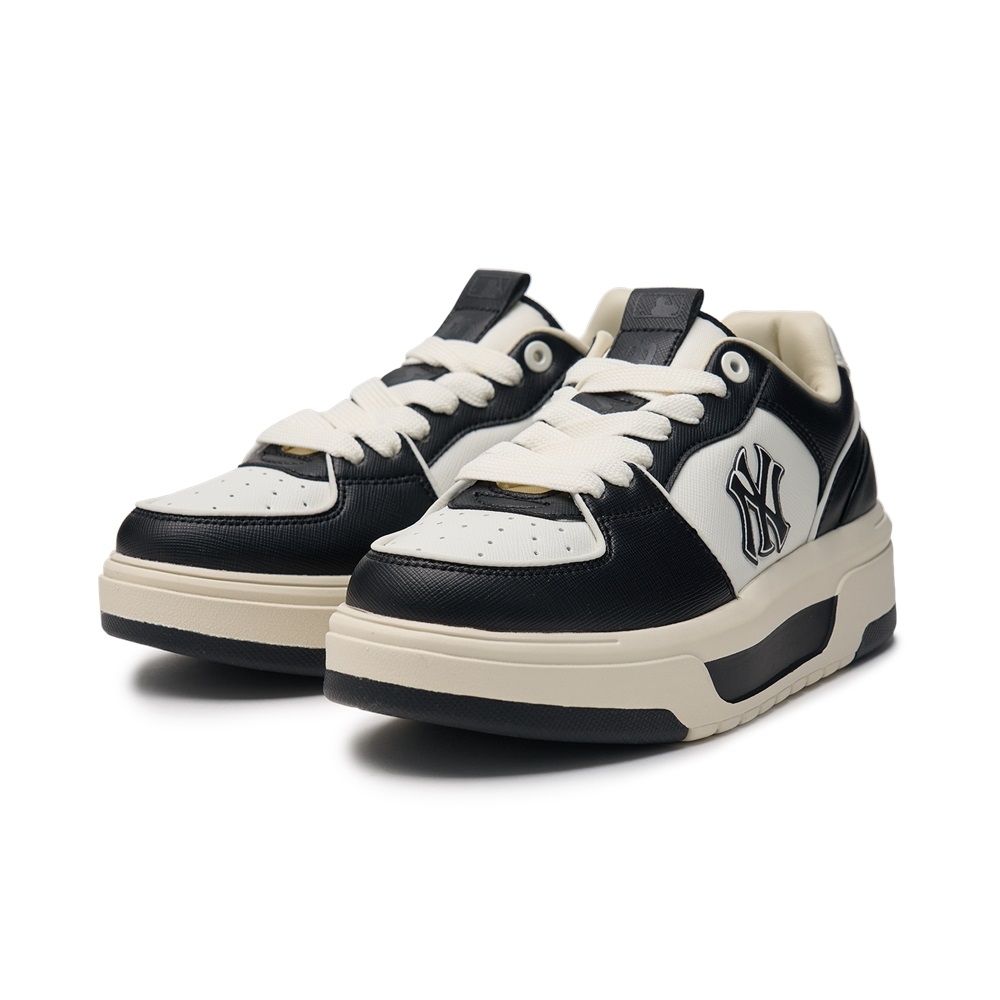 Giày MLB Korea Chunky Liner SL Saffiano New York Yankees Black