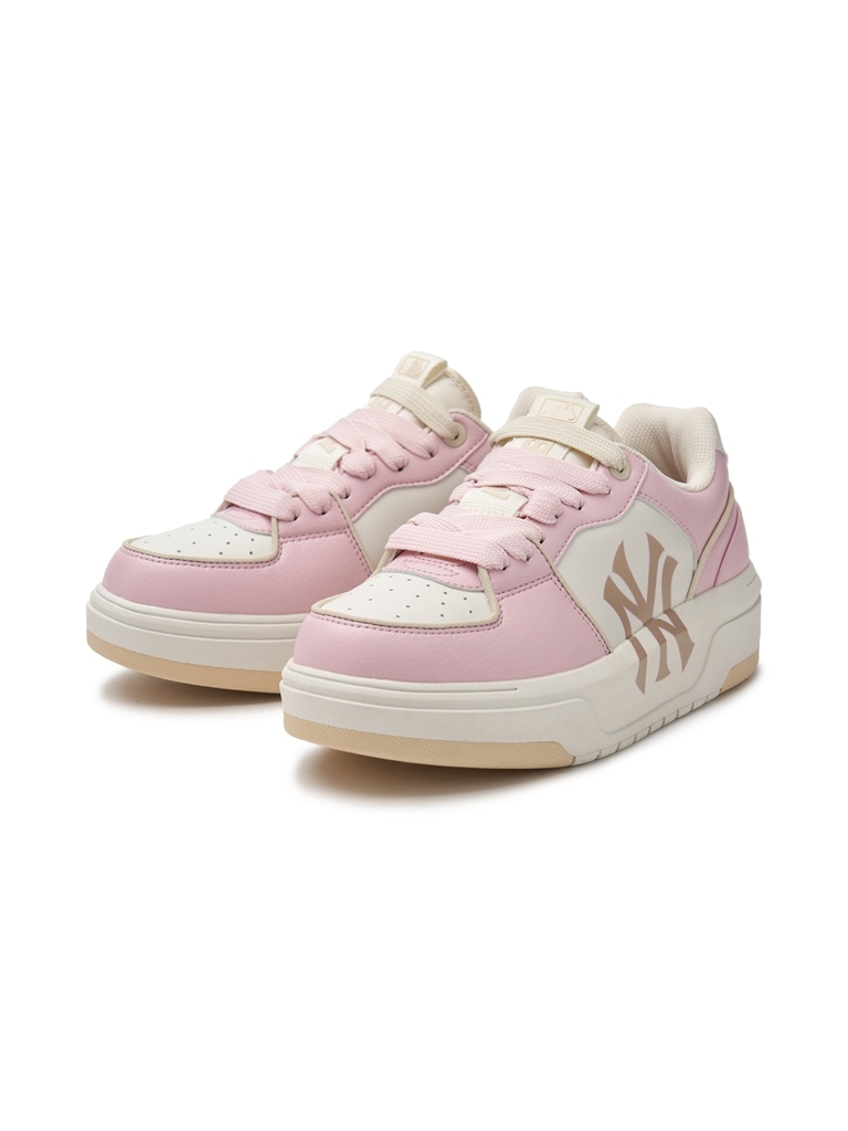 Giày MLB Korea Chunky Liner Basic New York Yankees Pink