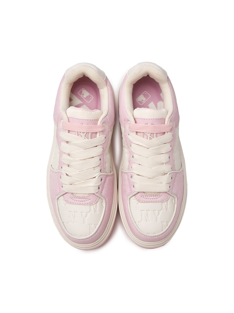 Giày MLB Korea Chunky Liner Classic Mono New York Yankees Pink