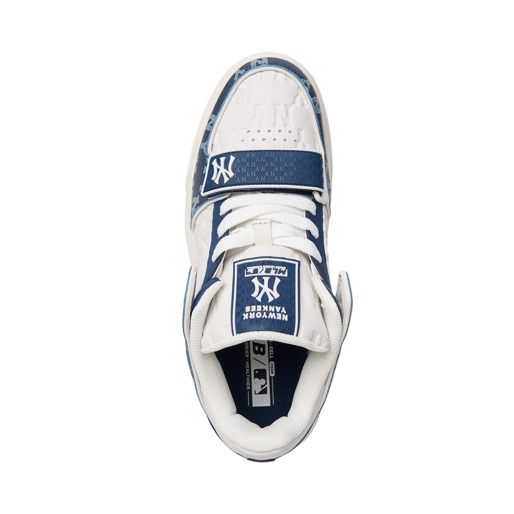 Giày MLB Cổ Cao Chunky Liner Mid Classic Monogram New York Yankees Navy