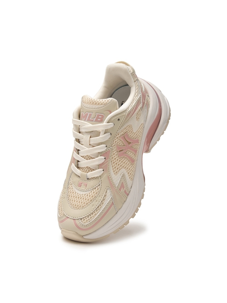 Giày MLB Korea Curve Runner New York Yankees Cream