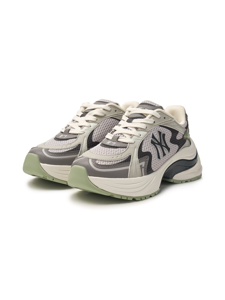 Giày MLB Korea Curve Runner New York Yankees Grey [Karina PICK]