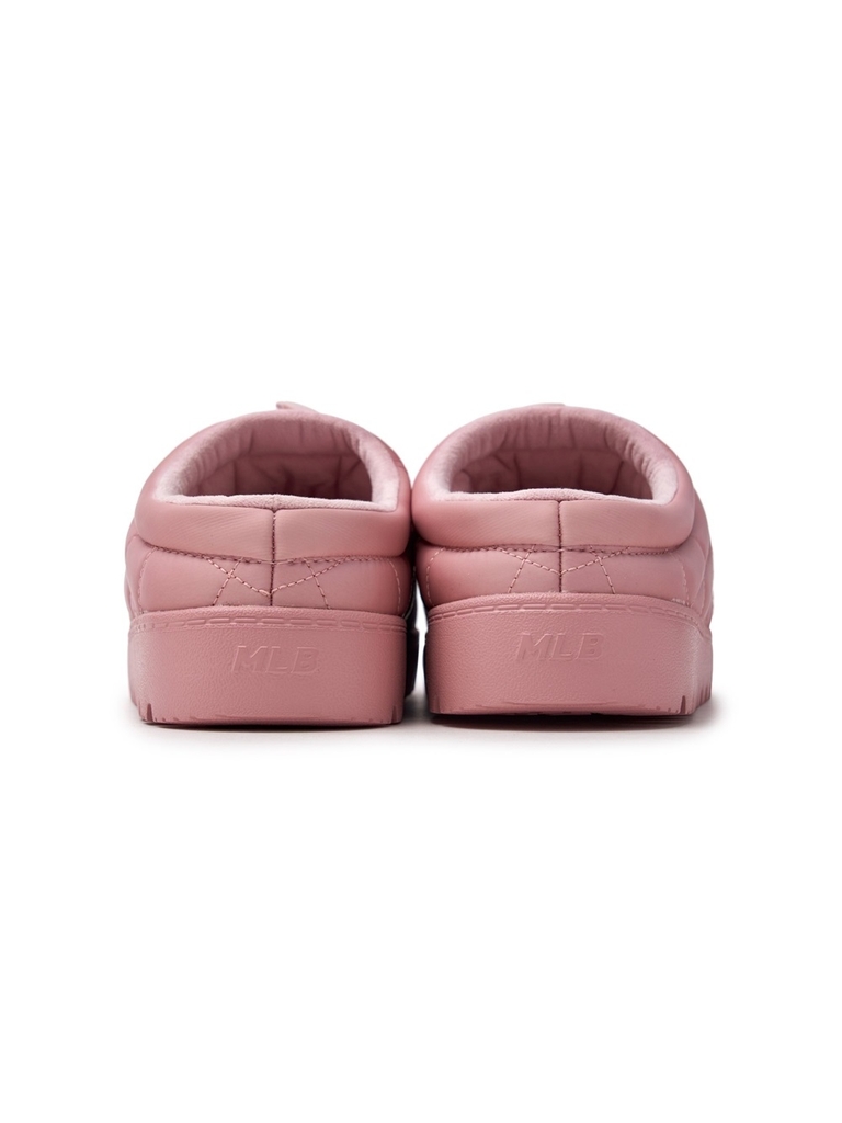 Giày MLB Korea Plush Quilted Mule LA Dodgers Pink