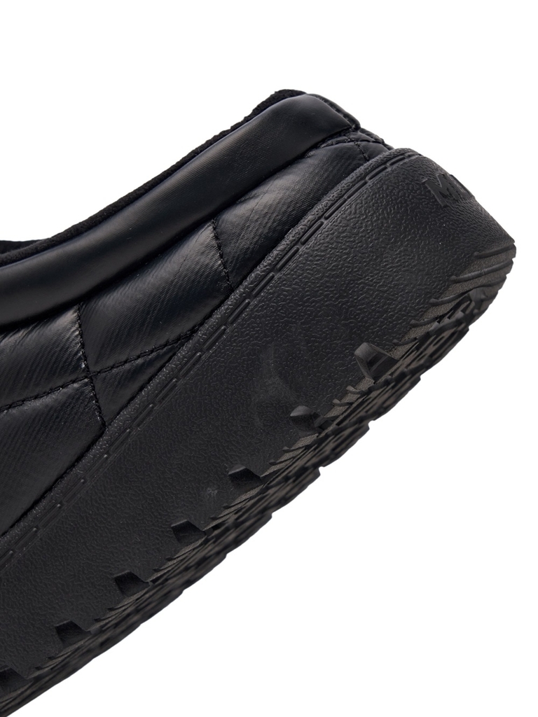 Giày MLB Korea Plush Quilted Mule New York Yankees Black