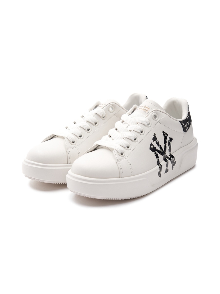 Giày MLB Chunky Classic A Heel Monogram New York Yankees Black