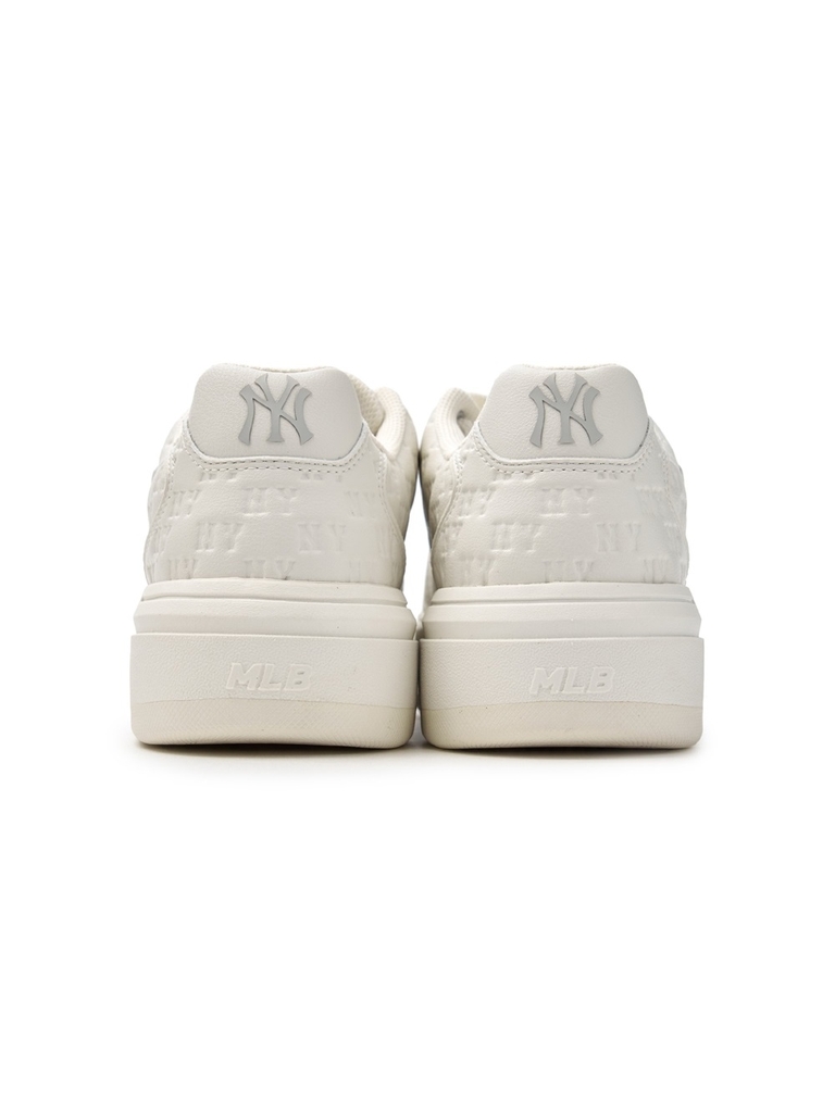 Giày MLB Korea Chunky Liner Embo Mono Cooperstown New York Yankees White