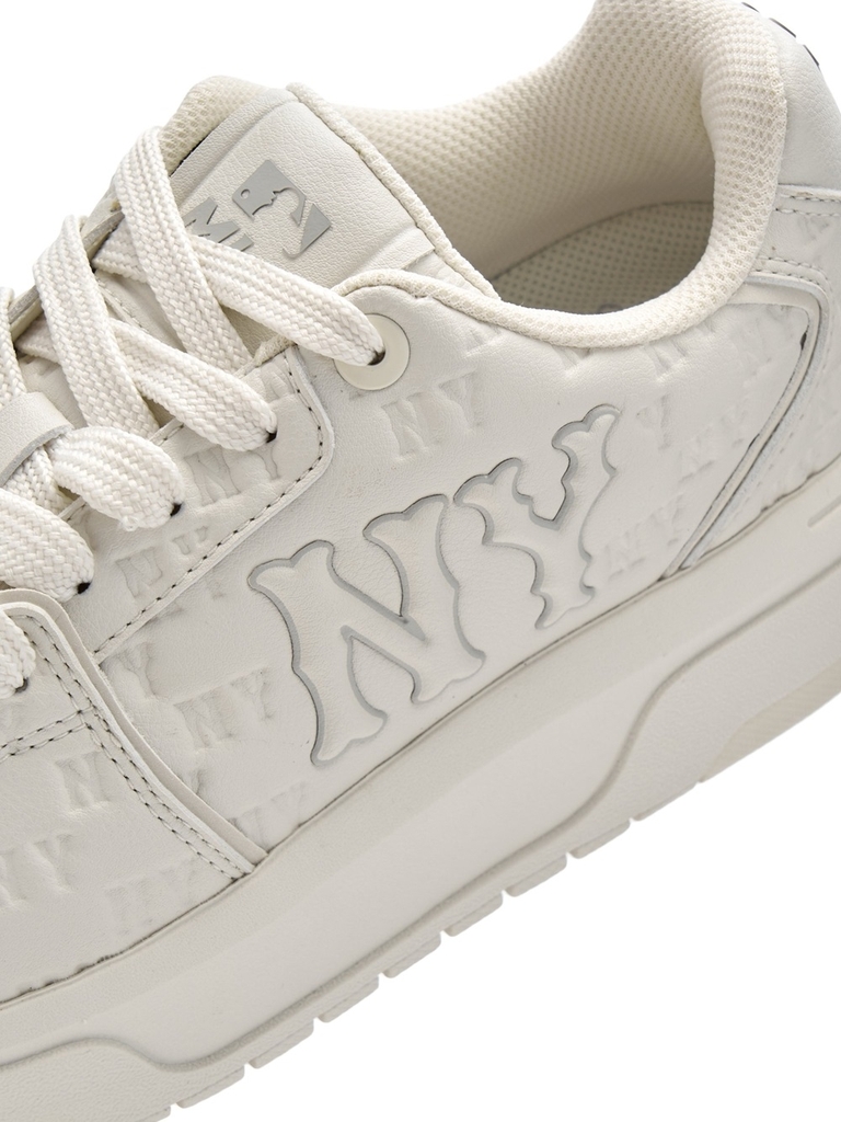 Giày MLB Korea Chunky Liner Embo Mono Cooperstown New York Yankees White