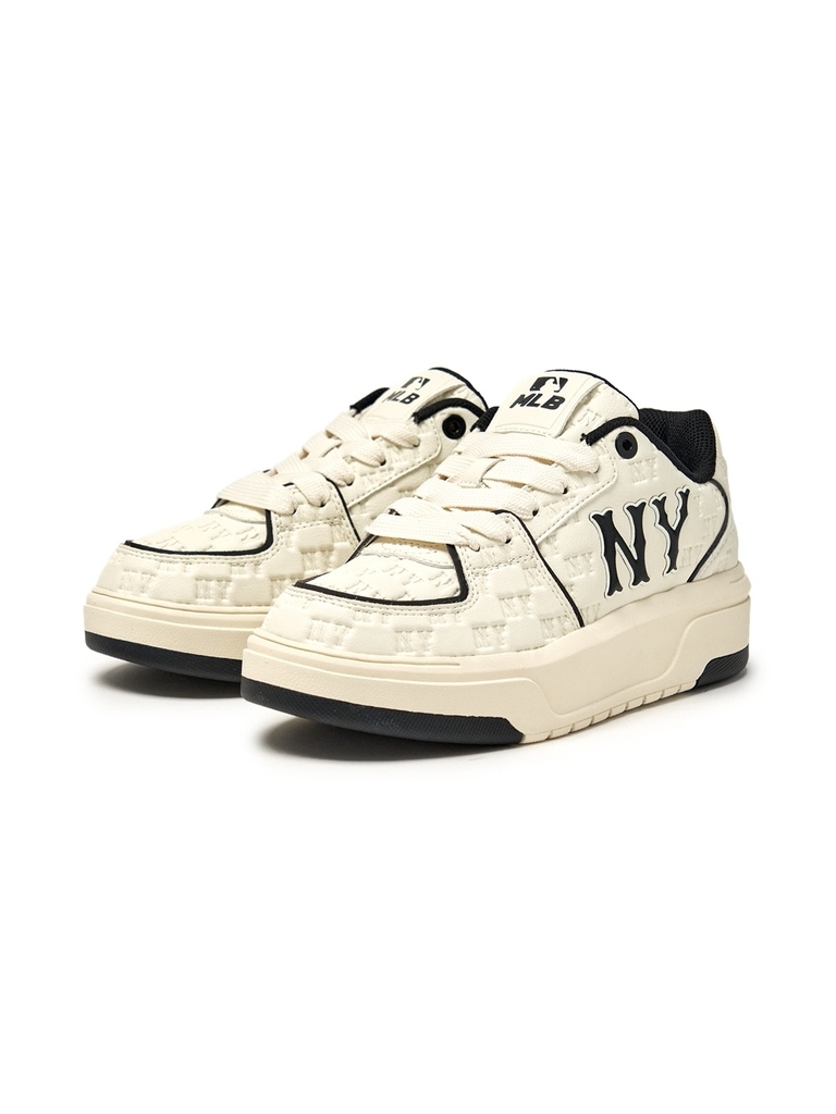 Giày MLB Chunky Liner Embossed Mono Cooperstown New York Yankees Cream