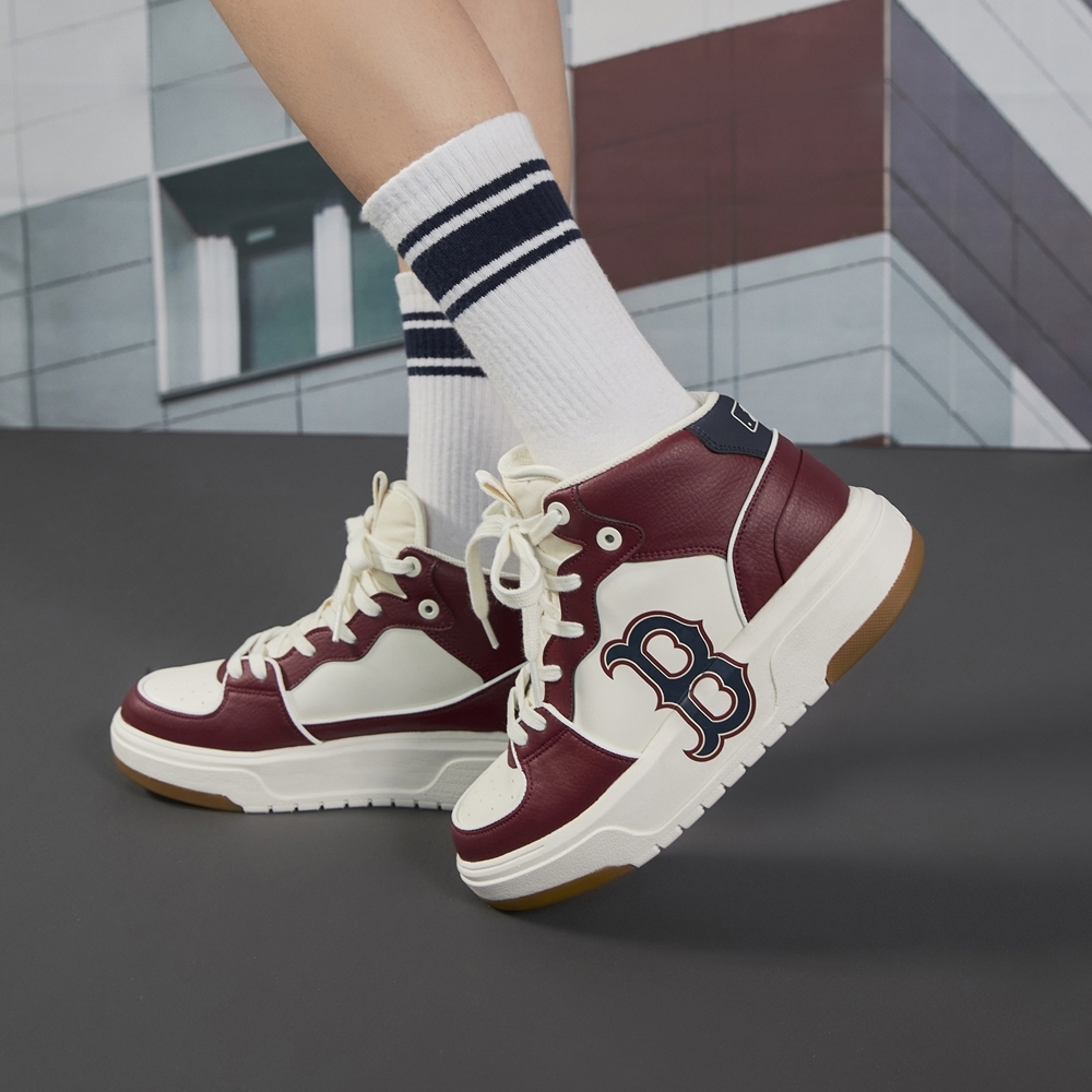 Giày MLB Cổ Cao Chunky-Liner High Boston Red Sox Wine
