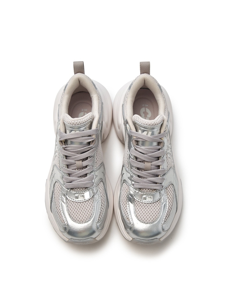 Giày MLB XLG Chunky New York Yankees Silver