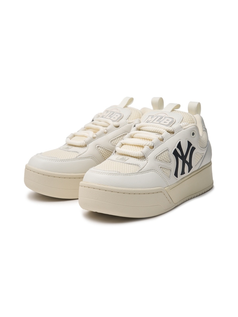 Giày MLB Chunky Wide Strike New York Yankees White