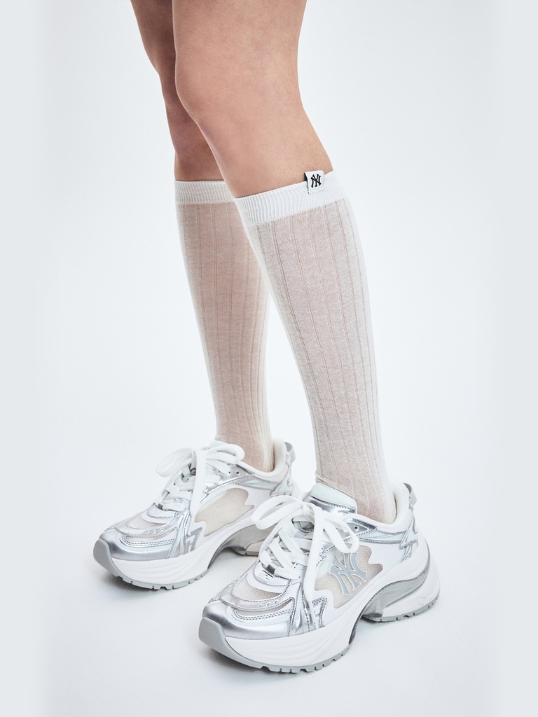 Giày MLB Curve Runner Monomesh New York Yankees White