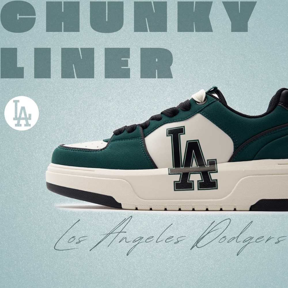 Giày MLB Korea Chunky Liner Basic SD LA Dodgers D.Green