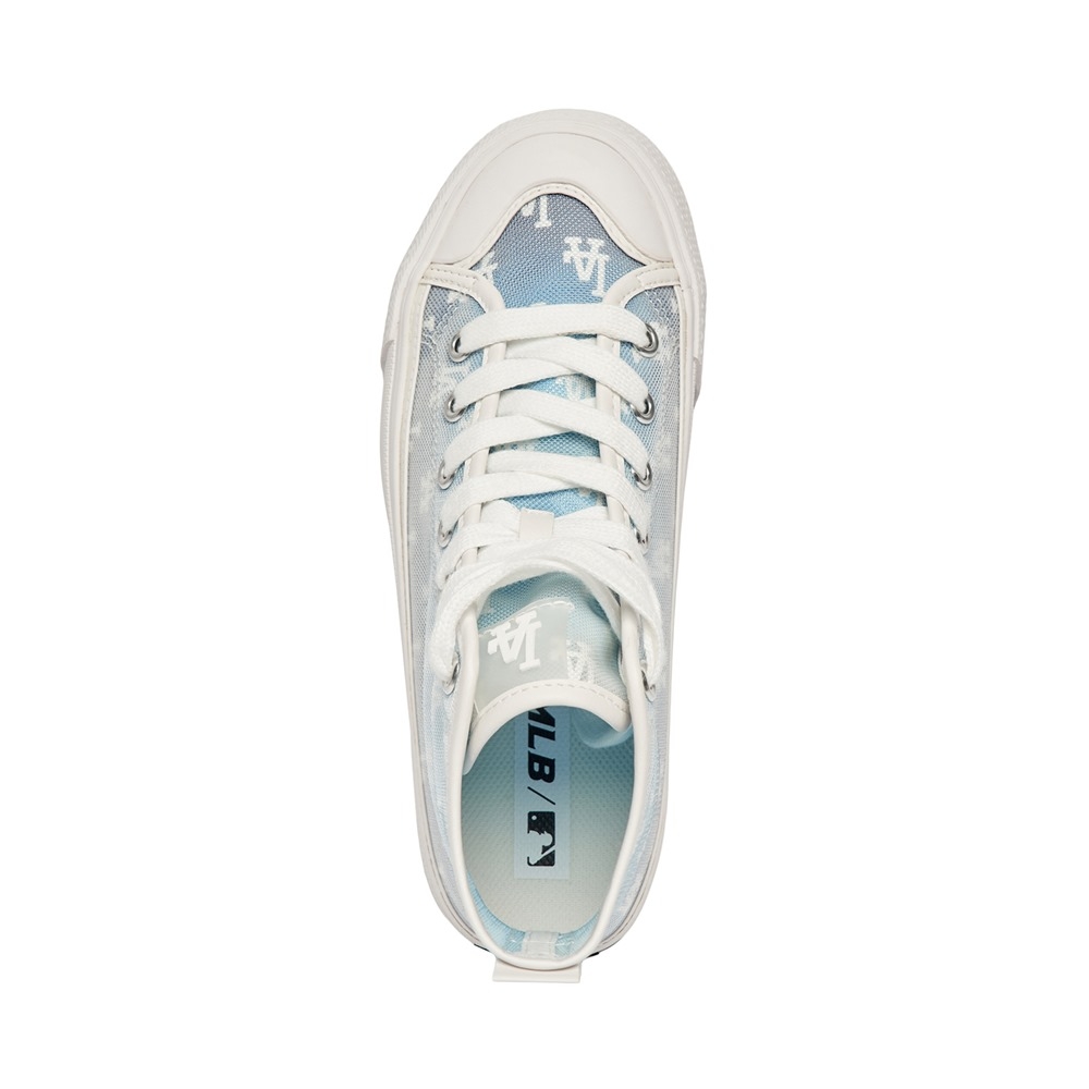 Giày MLB Playball High Monogram Mesh LA Dodgers Blue