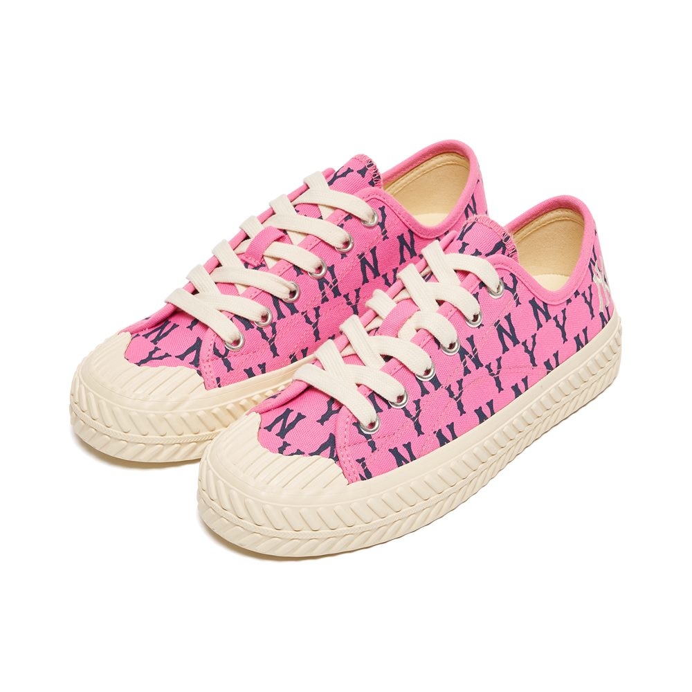 Giày MLB Playball Mono Canvas New York Yankees Pink