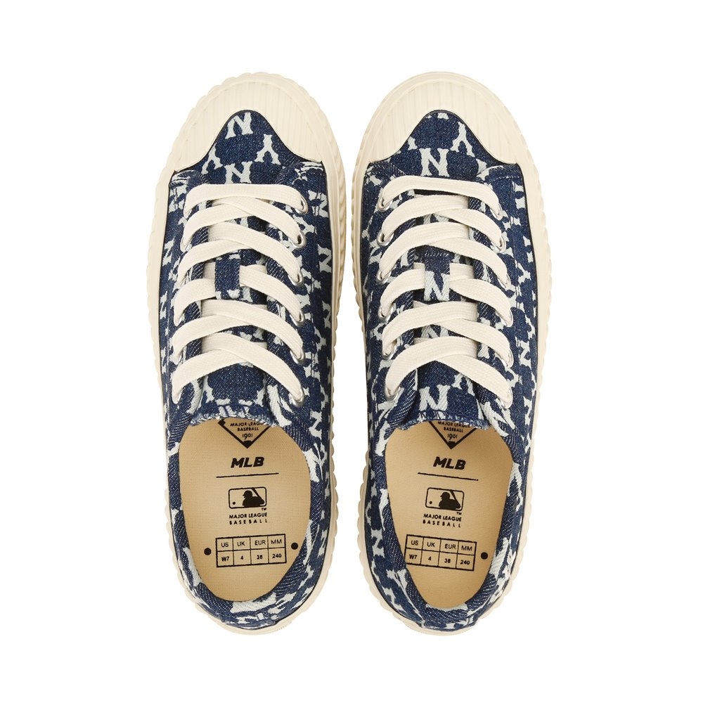 Giày MLB Playball Mono Denim New York Yankees Navy