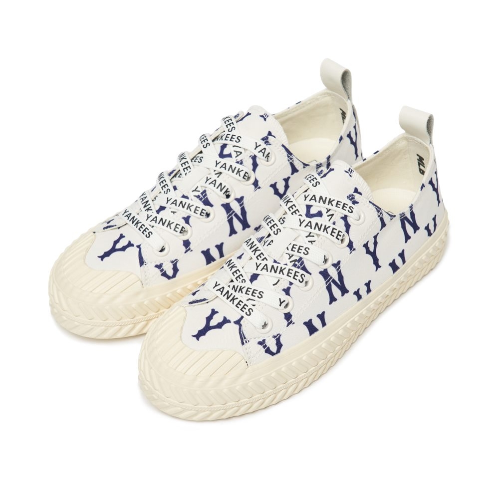 Giày MLB Playball Monogram New York Yankees Ivory