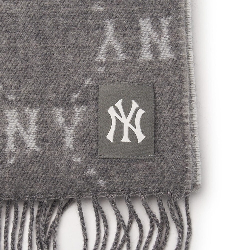 Khăn Quàng Cổ MLB Diamond Monogram Muffler New York Yankees Grey