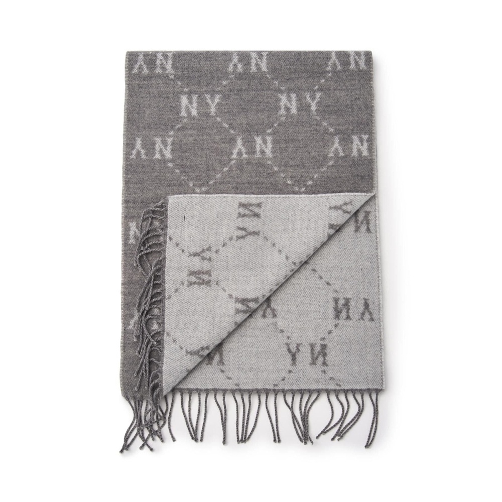 Khăn Quàng Cổ MLB Diamond Monogram Muffler New York Yankees Grey