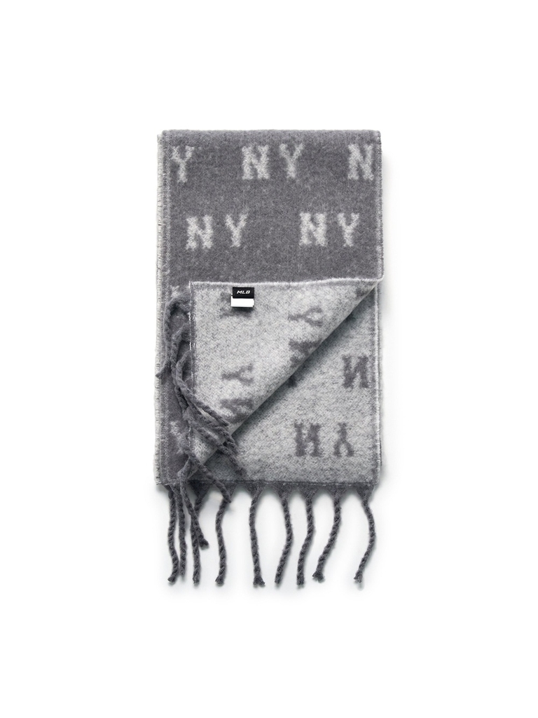 Khăn Quàng Cổ MLB Monogram Muffler New York Yankees Grey
