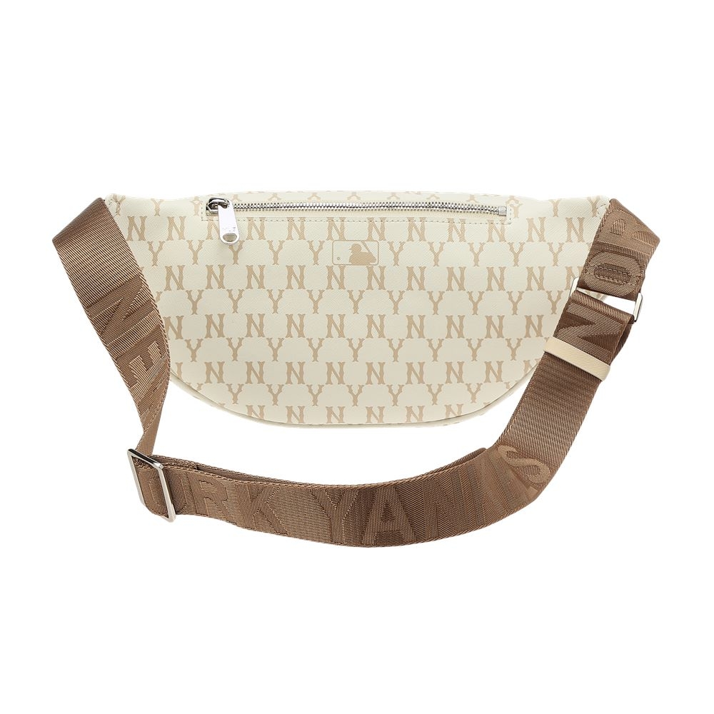 Túi MLB x DISNEY Mickey Monogram Hip Sack New York Yankees Beige