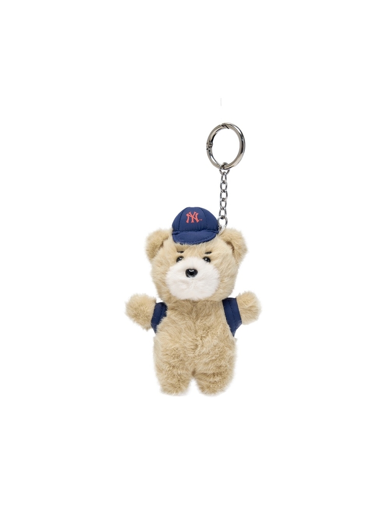 Móc Khóa MLB Mega Bear Mini Keychain New York Yankees Beige