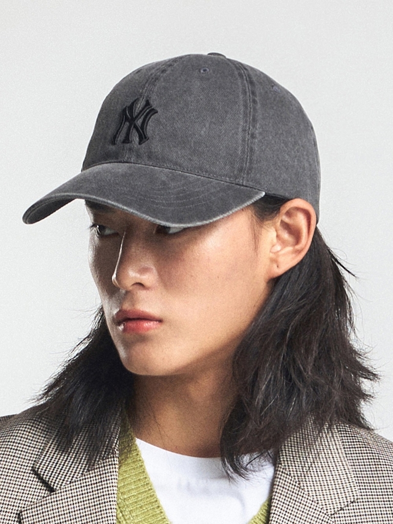 Mũ Lưỡi Trai MLB Basic Washed Unstructured Ball Cap New York Yankees Grey