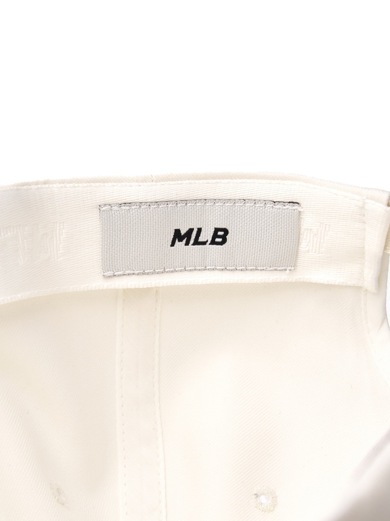 Mũ Lưỡi Trai MLB Varsity One Point Buckle Logo Wappen Unstructured Ball Cap LA Dodgers Cream