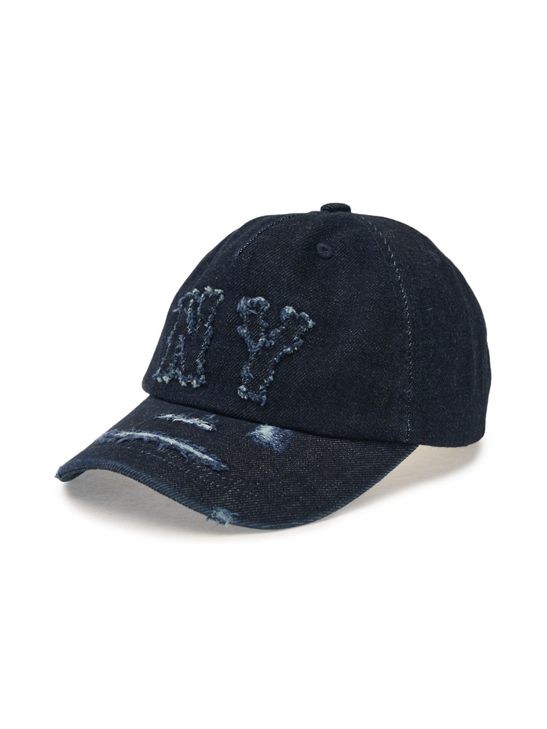 Mũ Lưỡi Trai MLB Basic Coopers Denim 5PANEL Unstructured Ball Cap New York Yankees Indigo