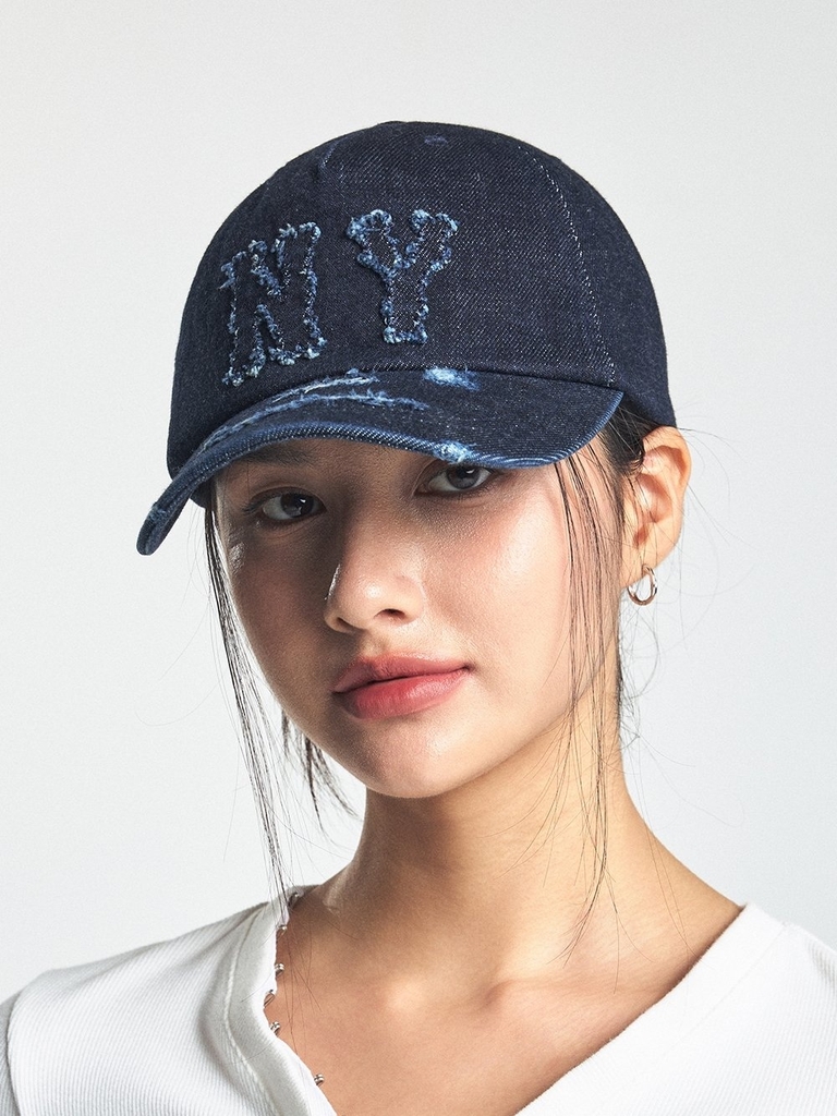 Mũ Lưỡi Trai MLB Basic Coopers Denim 5PANEL Unstructured Ball Cap New York Yankees Indigo