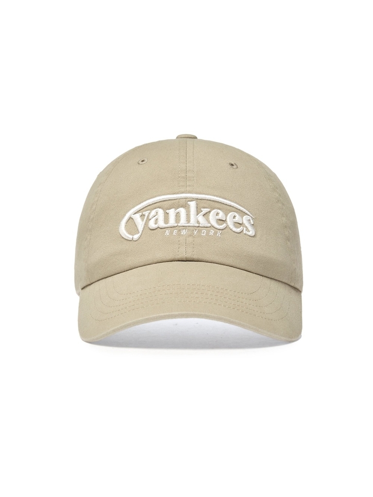 Mũ Lưỡi Trai MLB Jelly Unstructured Ball Cap New York Yankees Beige [Karina PICK]