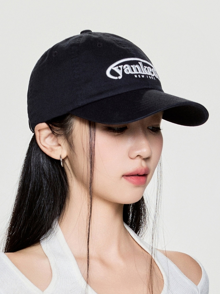 Mũ Lưỡi Trai MLB Jelly Unstructured Ball Cap New York Yankees Black [Karina PICK]
