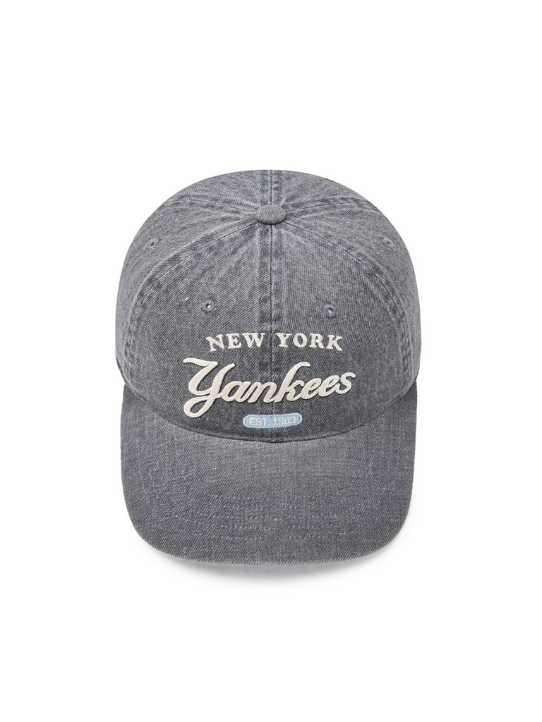 Mũ Lưỡi Trai MLB Color Denim Unstructured Ball Cap New York Yankees Grey