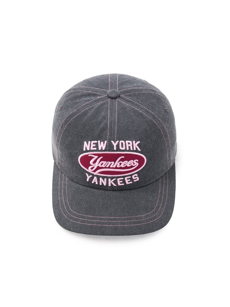 Mũ Lưỡi Trai MLB Varsity Vintage Oval Stitch Unstructured Ball Cap New York Yankees Grey