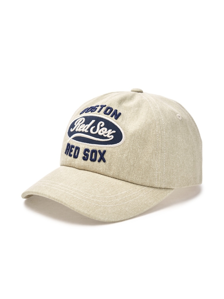 Mũ Lưỡi Trai MLB Varsity Vintage Oval Stitch Unstructured Ball Cap Boston Red Sox Beige